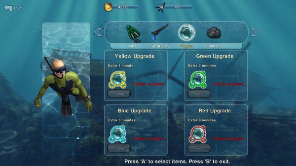 Rebreather Upgrades - One of the items you can improve